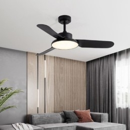 Lámpara de ventilador con inversor Lámpara de ventilador de techo minimalista moderna