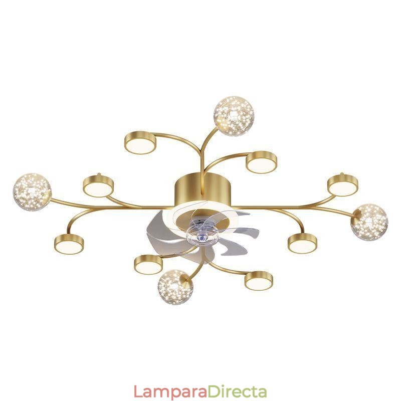 Lámpara de techo con ventilador creativo y lámpara de techo