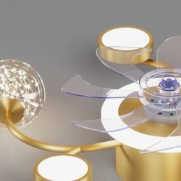 Lámpara de techo con ventilador creativo y lámpara de techo