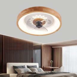 Ventilador de techo con inversor moderno y luces, control remoto, lámpara de techo