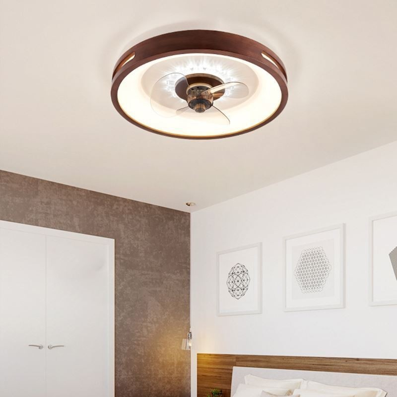 Lámpara de ventilador de techo con inversor moderno y control remoto