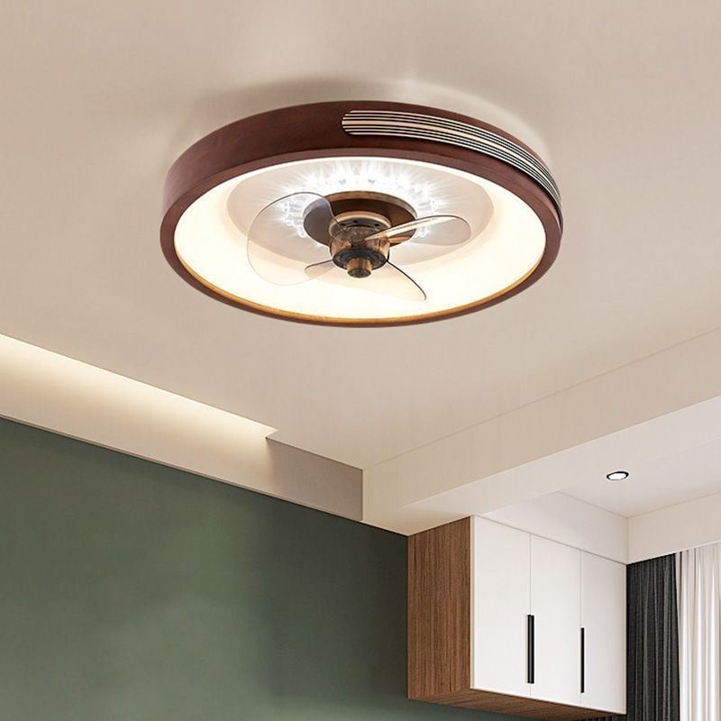 Lámpara de ventilador de techo con inversor moderno y control remoto