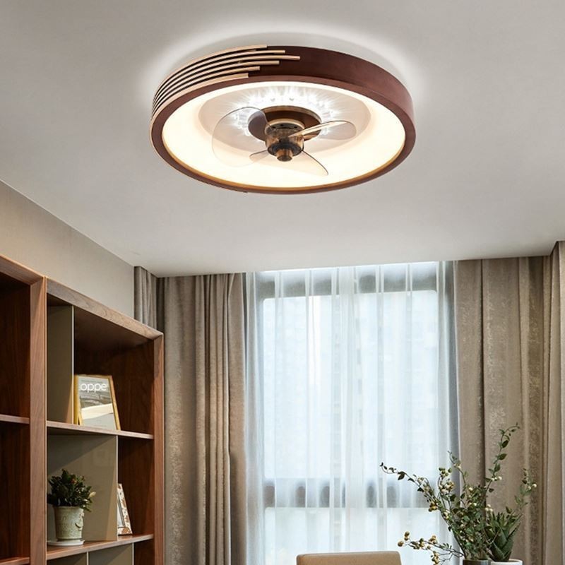 Lámpara de ventilador de techo con inversor moderno y control remoto
