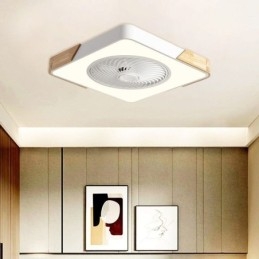 Lámpara de techo moderna con ventilador y luz de techo sencilla