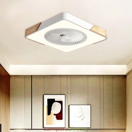 Lámpara de techo moderna con ventilador y luz de techo sencilla Lámpara de techo moderna con ventilador y luz de techo sencilla