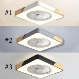 Lámpara de techo moderna con ventilador y luz de techo sencilla