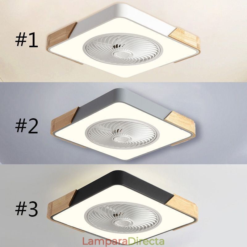Lámpara de techo moderna con ventilador y luz de techo sencilla