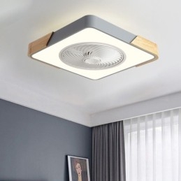 Lámpara de techo moderna con ventilador y luz de techo sencilla
