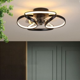 Ventilador de techo único y luz Ventilador de techo moderno con luces