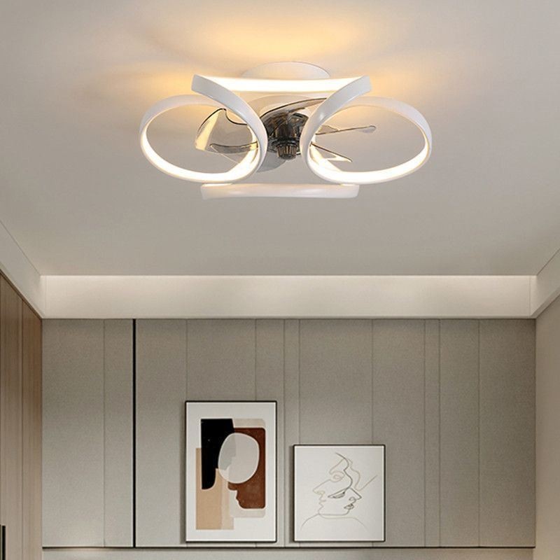 Ventilador de techo único y luz Ventilador de techo moderno con luces