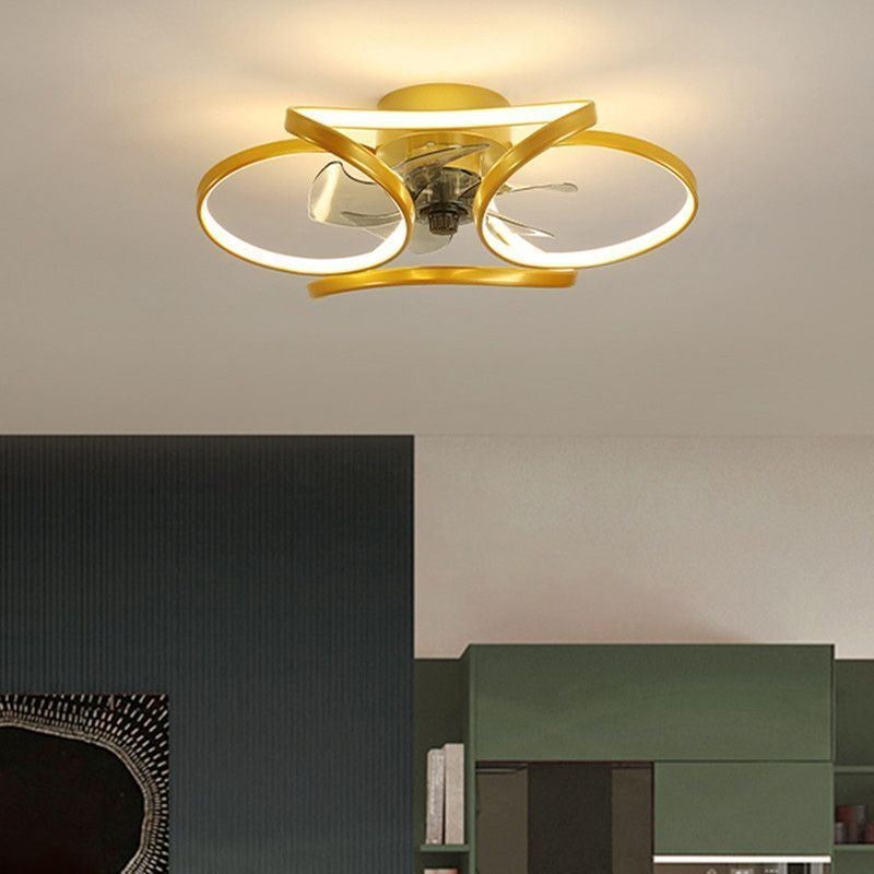 Ventilador de techo único y luz Ventilador de techo moderno con luces