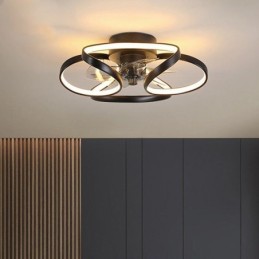 Ventilador de techo único y luz Ventilador de techo moderno con luces
