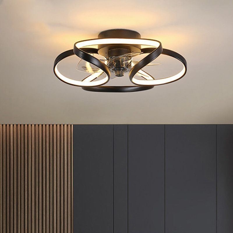 Ventilador de techo único y luz Ventilador de techo moderno con luces