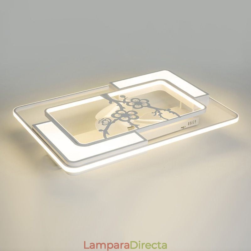 Lámparas de techo rectangulares modernas para ventiladores