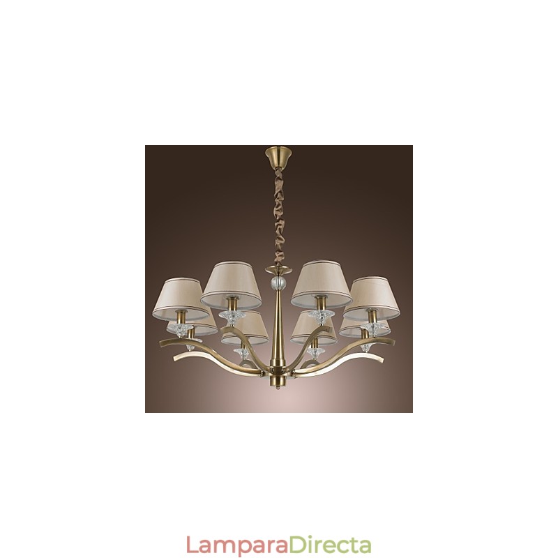 Lámpara de araña de metal de latón estilo isla de campo vintage rústica clásica contemporánea moderna