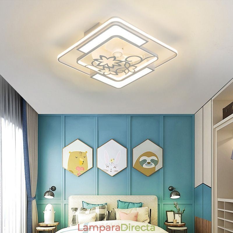 Ventiladores de techo de estilo europeo con luz