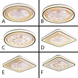 Ventilador de techo inteligente con luz decorativa y atenuación continua
