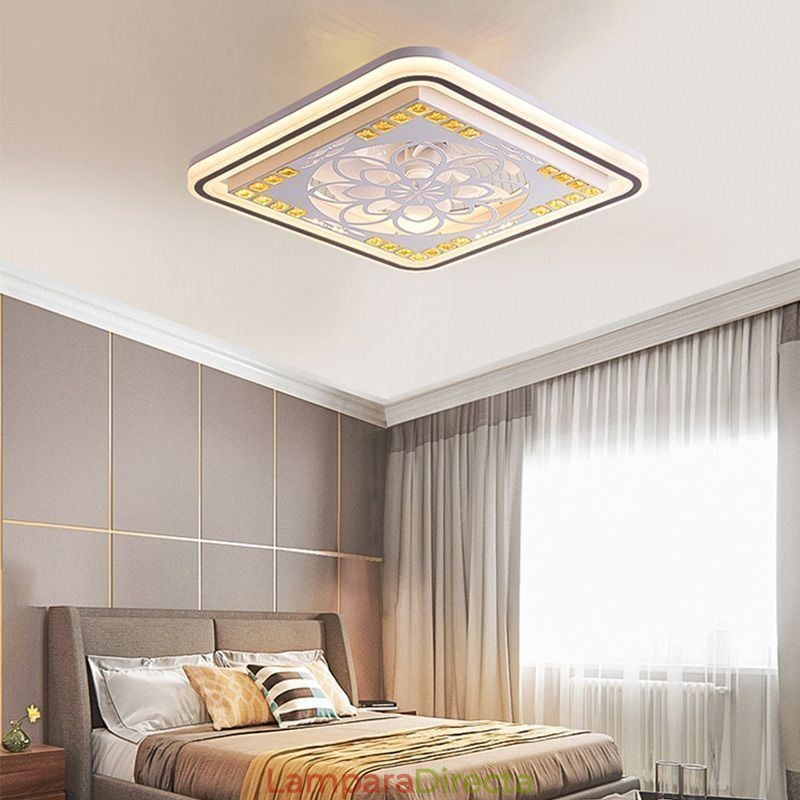 Ventilador de techo inteligente con luz decorativa y atenuación continua