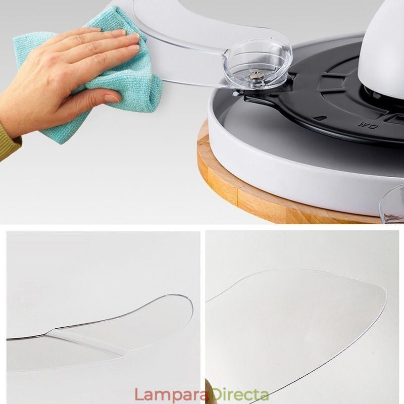 Ventilador de techo con inversor moderno, lámpara de techo con control remoto y atenuación tricolor
