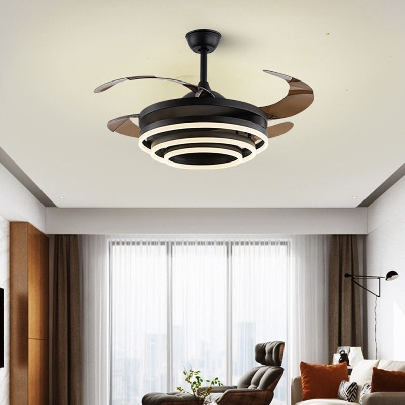 Lámpara de araña con ventilador inversor creativo
