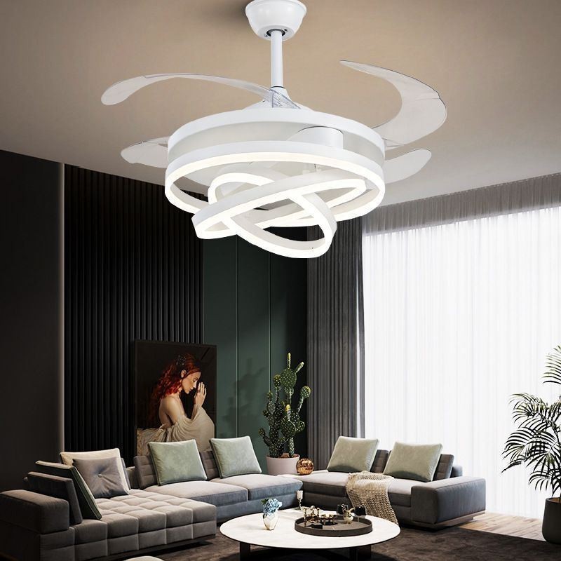 Lámpara de araña con ventilador inversor creativo