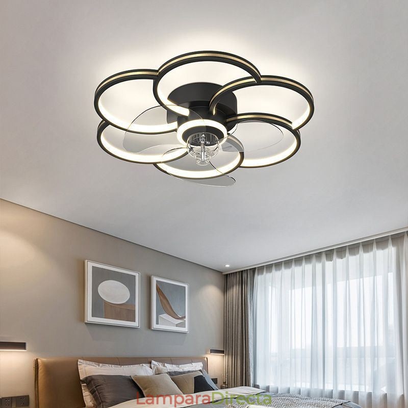 Ventiladores de techo con luces Lámpara de araña Ventilateur