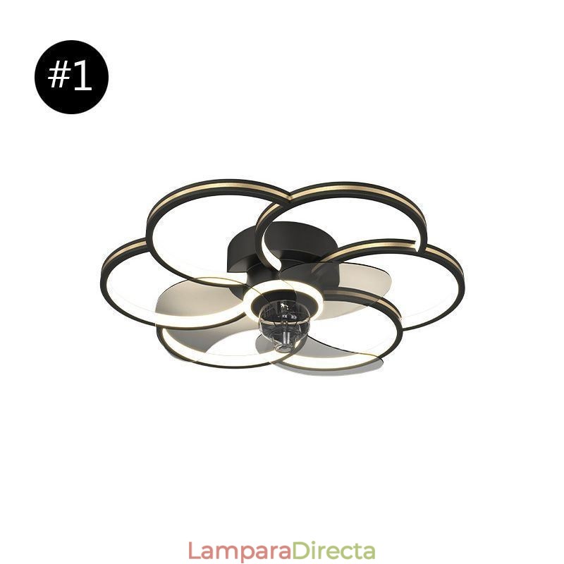 Ventiladores de techo con luces Lámpara de araña Ventilateur