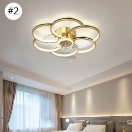 Ventiladores de techo con luces Lámpara de araña Ventilateur
