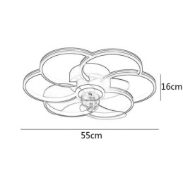Ventiladores de techo con luces Lámpara de araña Ventilateur