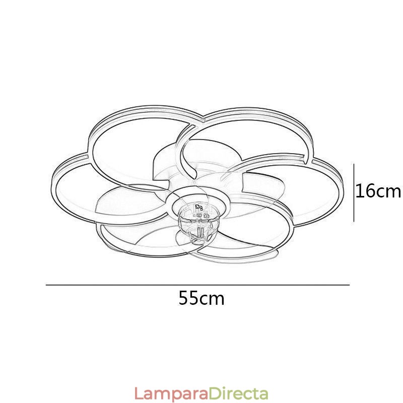Ventiladores de techo con luces Lámpara de araña Ventilateur