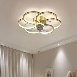 Ventiladores de techo con luces Lámpara de araña Ventilateur