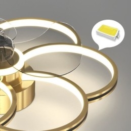 Ventiladores de techo con luces Lámpara de araña Ventilateur