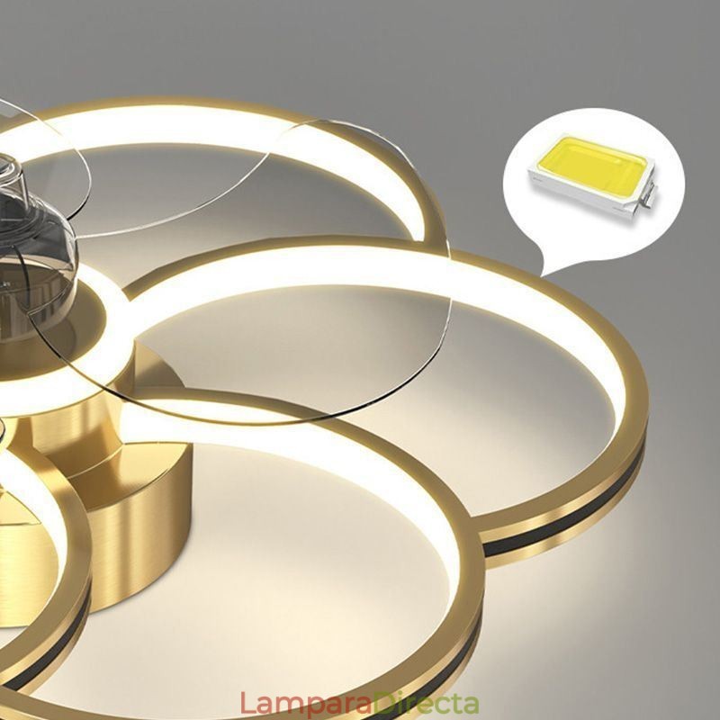 Ventiladores de techo con luces Lámpara de araña Ventilateur