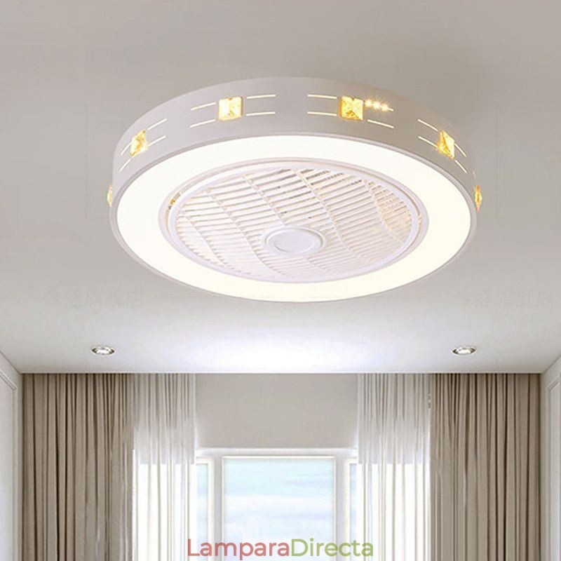 Ventilador de techo ultrafino con luz invisible