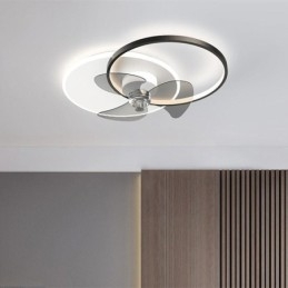 Lámpara de ventilador de techo, accesorios de iluminación Art Déco modernos