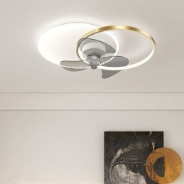 Lámpara de ventilador de techo, accesorios de iluminación Art Déco modernos