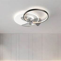 Lámpara de ventilador de techo, accesorios de iluminación Art Déco modernos