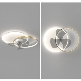 Lámpara de ventilador de techo, accesorios de iluminación Art Déco modernos