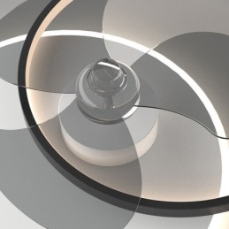 Lámpara de ventilador de techo, accesorios de iluminación Art Déco modernos