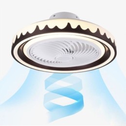 Ventilador de techo redondo de 3 velocidades con control remoto