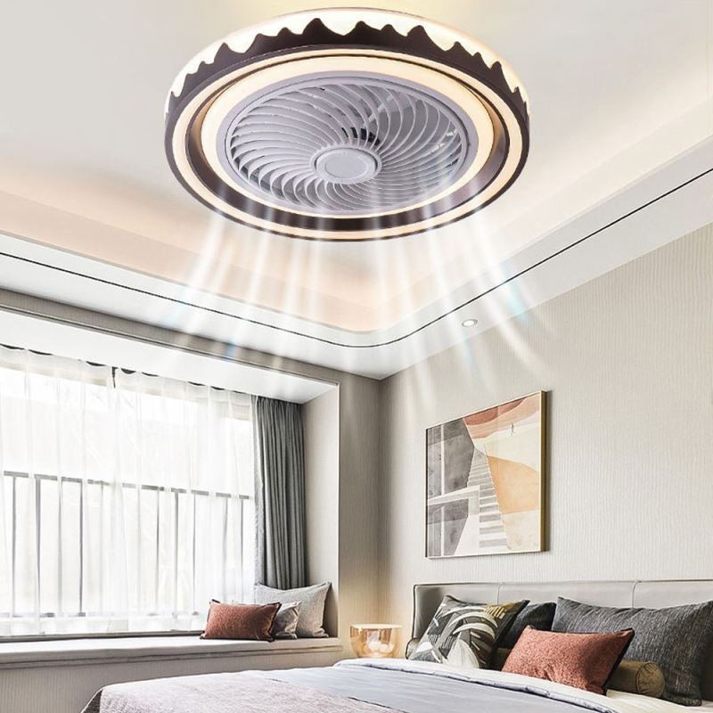 Ventilador de techo redondo de 3 velocidades con control remoto