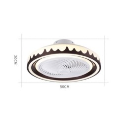 Ventilador de techo redondo de 3 velocidades con control remoto