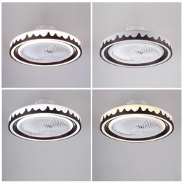 Ventilador de techo redondo de 3 velocidades con control remoto