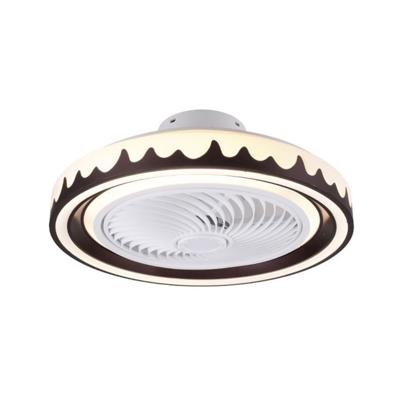 Ventilador de techo redondo de 3 velocidades con control remoto