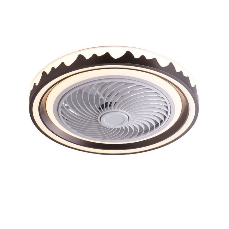 Ventilador de techo redondo de 3 velocidades con control remoto
