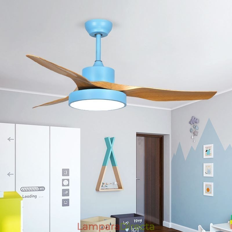 Ventilador de techo con control remoto de 3 aspas