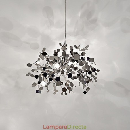 Lámpara de araña de 3 luces de acero inoxidable, lámpara colgante de techo Lámpara de araña de 3 luces de acero inoxidable, lámpara colgante de techo