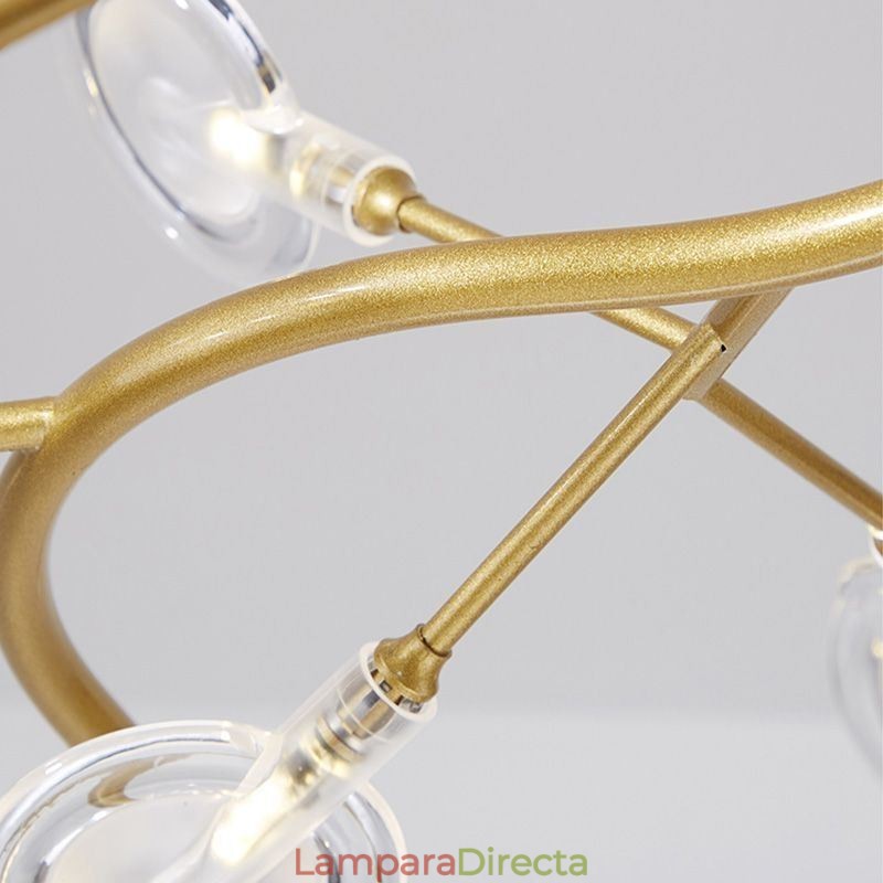 Lámpara colgante de estilo nórdico con ramas