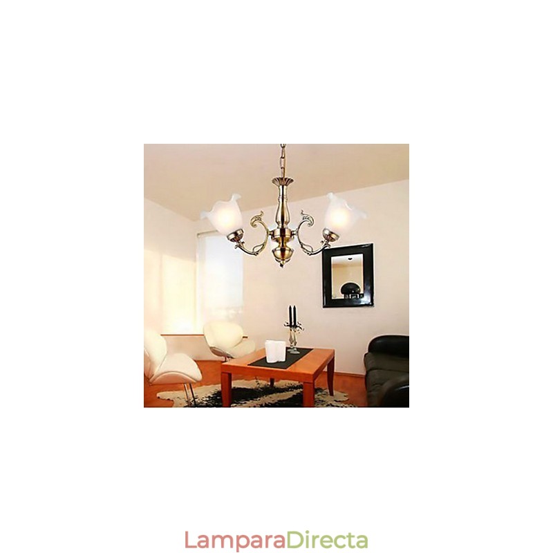 3 cabezas de iluminación de estilo europeo