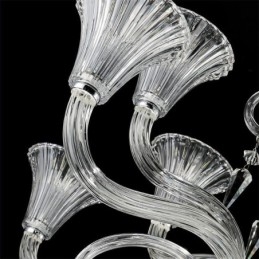 Lámpara de techo decorativa de cristal europeo con 18 luces